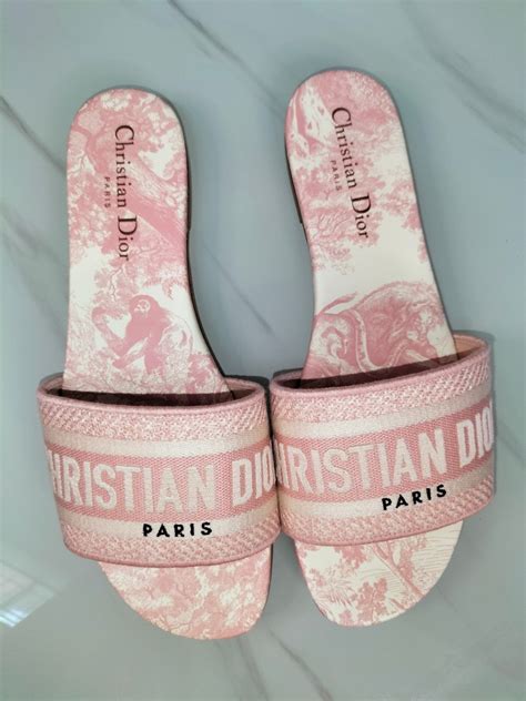 pink dior dway slides|christian Dior slides women.